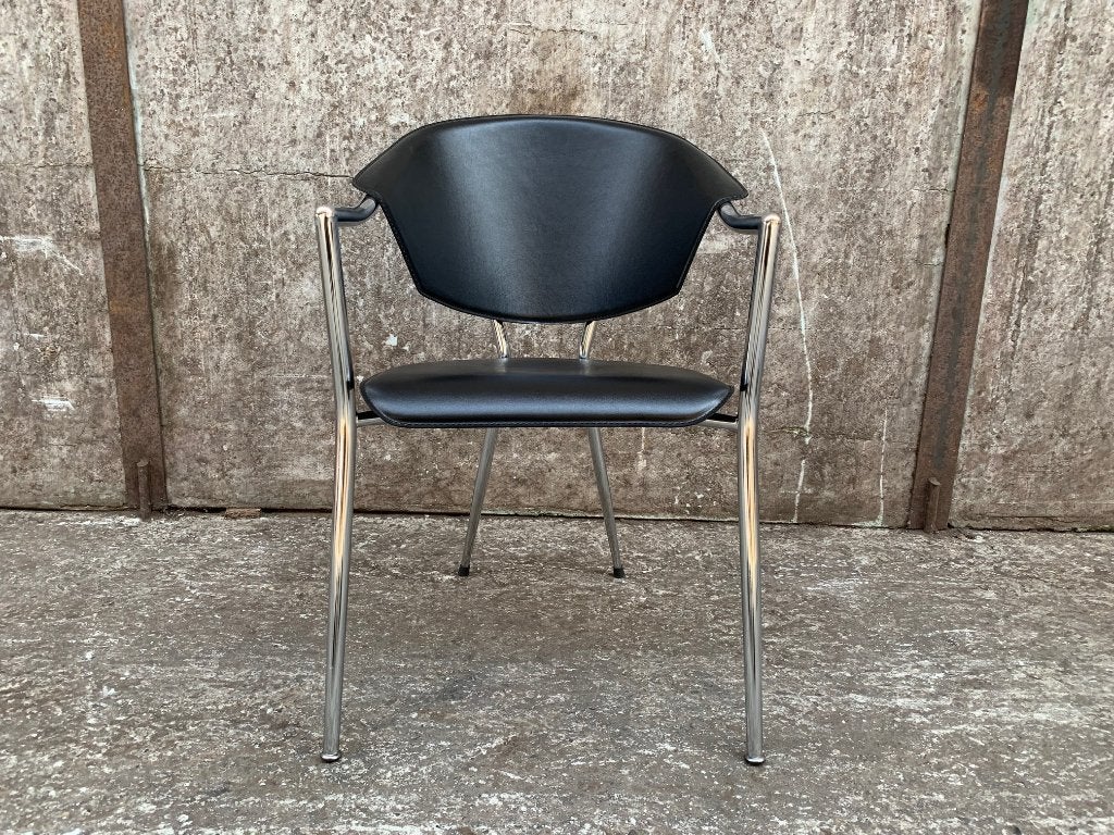 Design stoel voor uw kantine wachtkamer - EXTRA LAGE PRIJS!!, Zwart, Nieuw, Ophalen of Verzenden, Eén