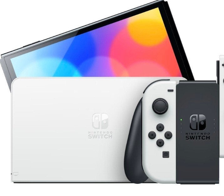 Nintendo Switch Oled + 6 Games, Ophalen of Verzenden, Zo goed als nieuw, Switch OLED