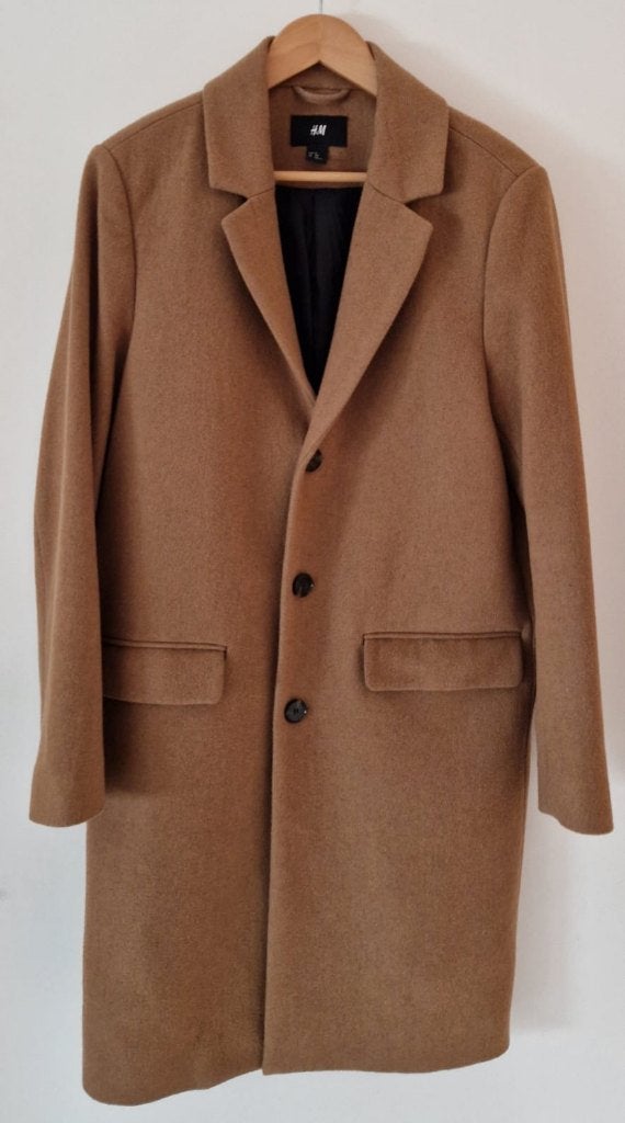 Bruine H&M manteljas - Maat 46, Bruin, Ophalen of Verzenden, H&M, Gedragen