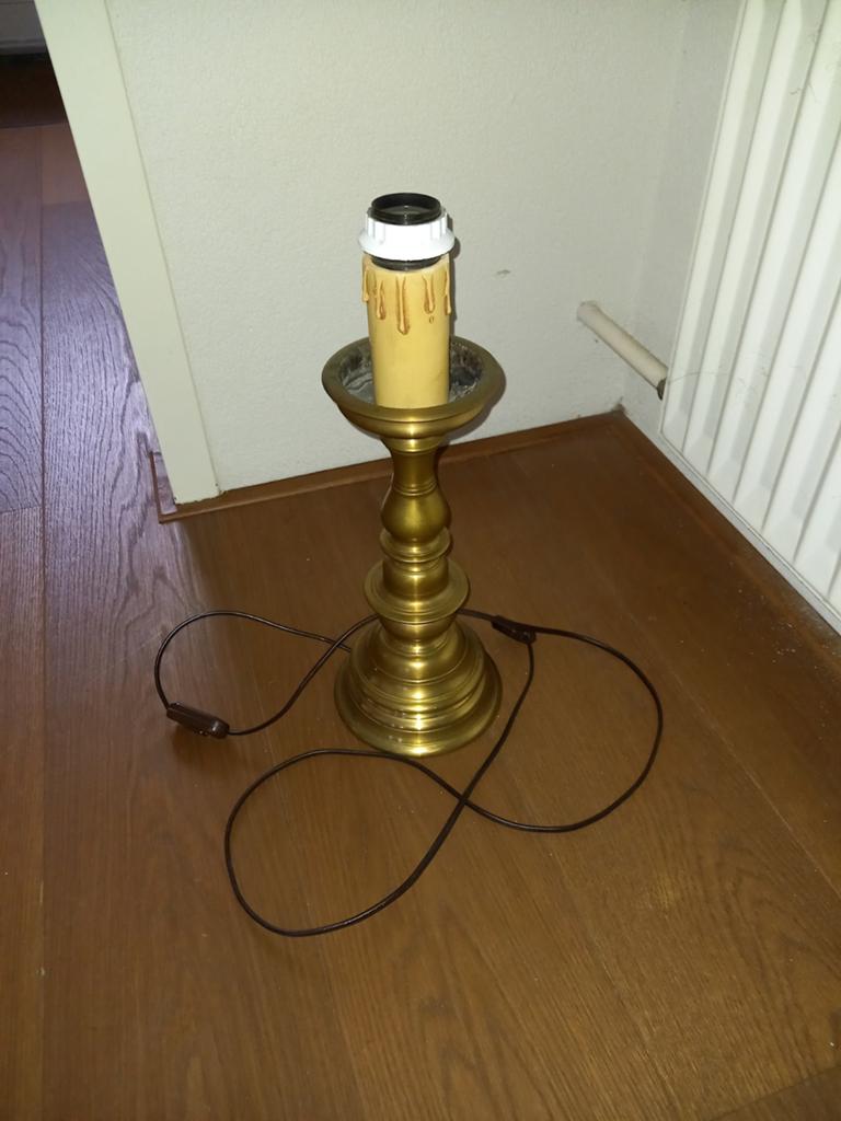 Schemerlamp voet, Ophalen of Verzenden, Gebruikt, Metaal, Minder dan 50 cm