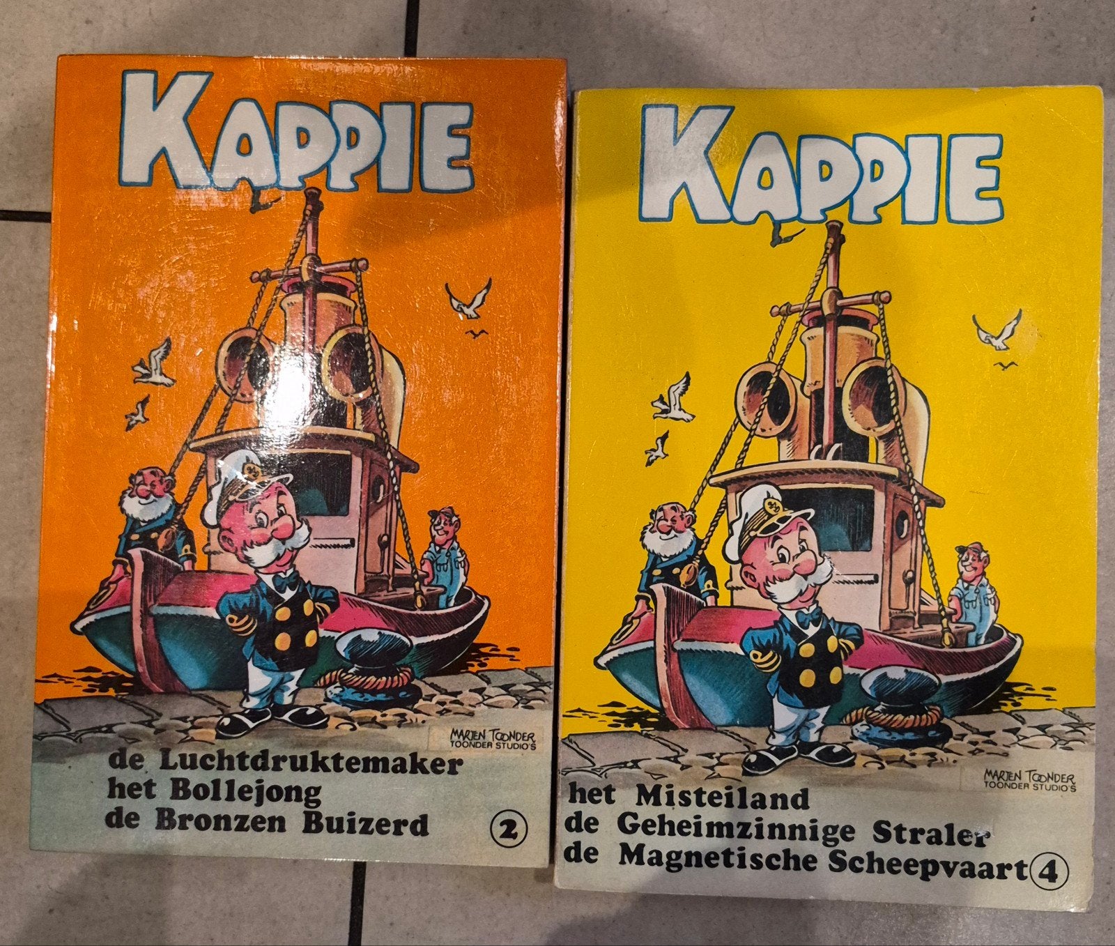 Kappie stripboeken - Deel 2 en Deel 4 - Nieuwstaat 1973, Marten Toonder, Ophalen of Verzenden, Zo goed als nieuw, Meerdere stripboeken