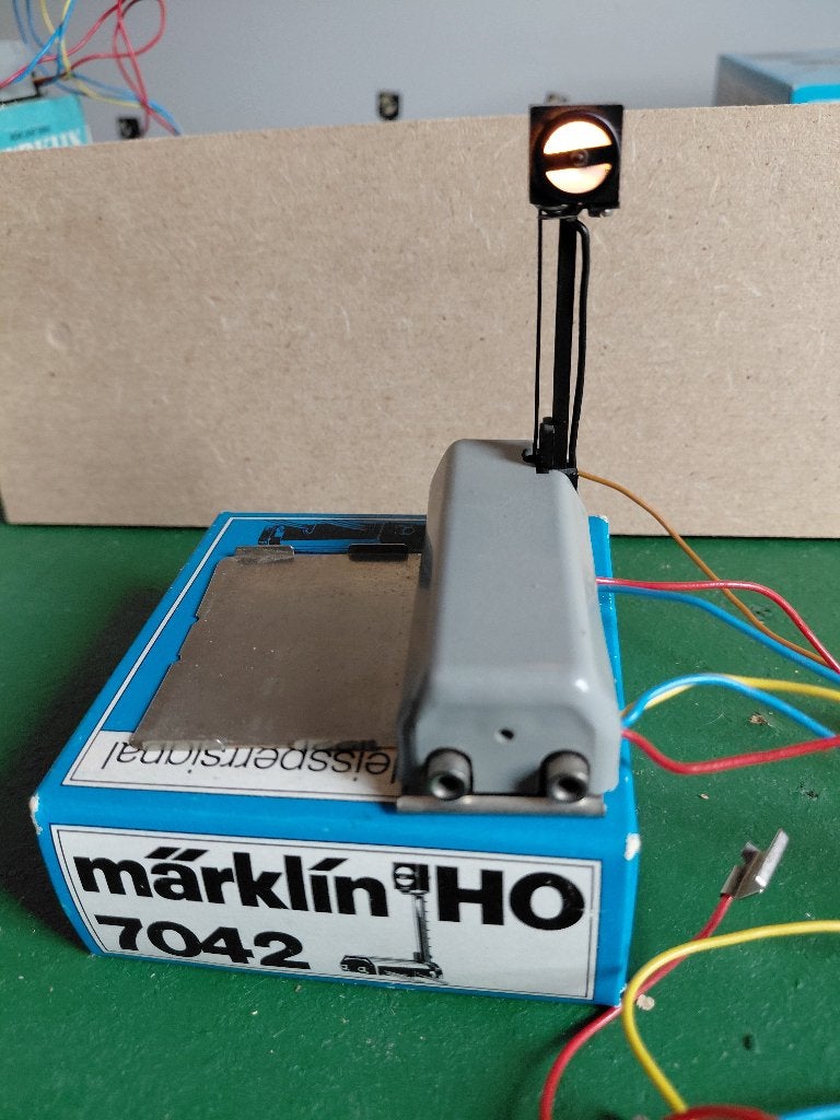 Märklin 7042 afsluit/rangeer sein, Hobby en Vrije tijd, Modeltreinen | H0, Wisselstroom, Gebruikt, Overige typen, Ophalen of Verzenden