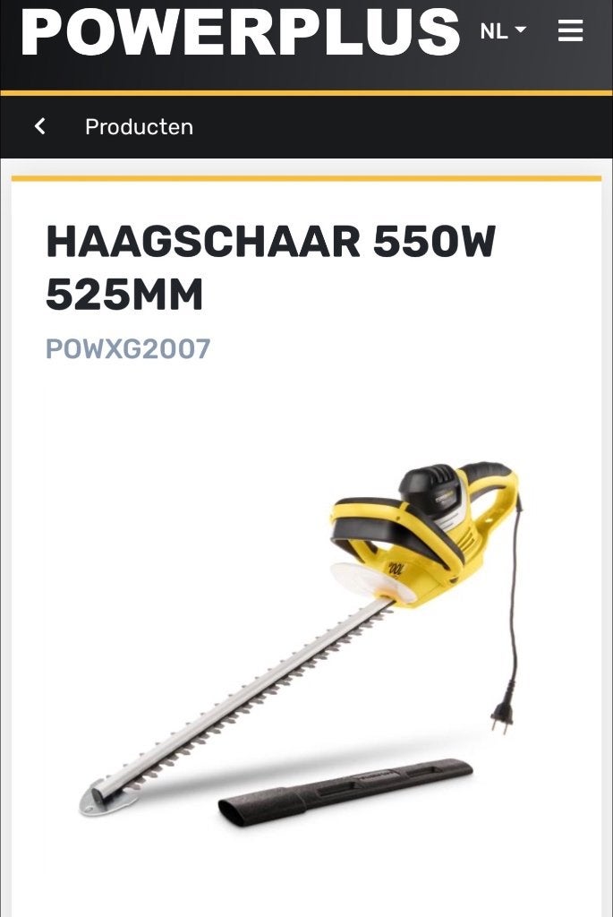 **Nieuwe Powerplus heggenschaar 220V**, Ophalen of Verzenden, Nieuw, Elektrisch, Powerplus