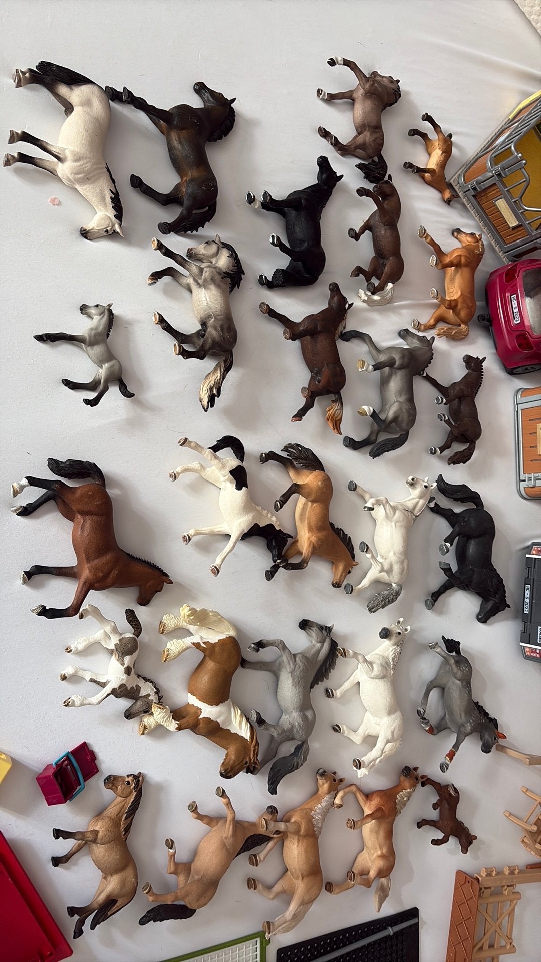 Schleich paarden sets en decoratie stukjes, Ophalen of Verzenden, Zo goed als nieuw, Paard, Beeldje of Figuurtje