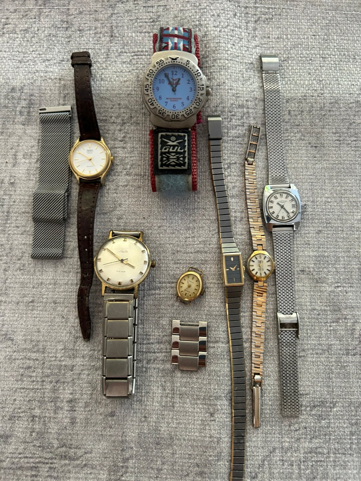 Lot partij vintage horloges, Ophalen of Verzenden, Zo goed als nieuw, Staal, Overige merken