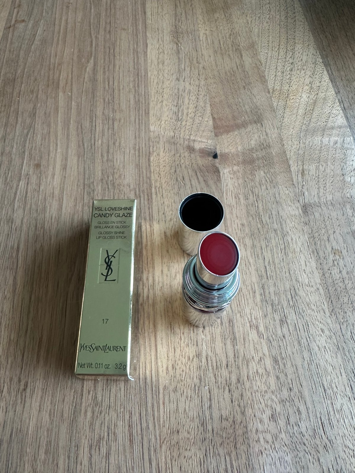 YSL Loveshine Candy Glaze Lipgloss Stick nr. 17 – Nieuw, Sieraden, Tassen en Uiterlijk, Ophalen of Verzenden, Nieuw, Lippen, Make-up