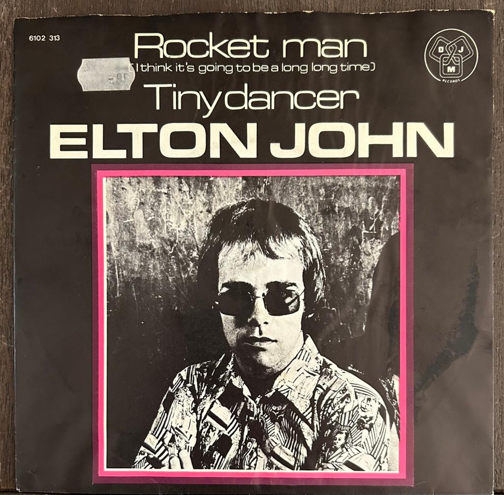 Elton John - Rocket Man / Tiny Dancer (Single), Gebruikt, Originele persing, 7 inch, Single