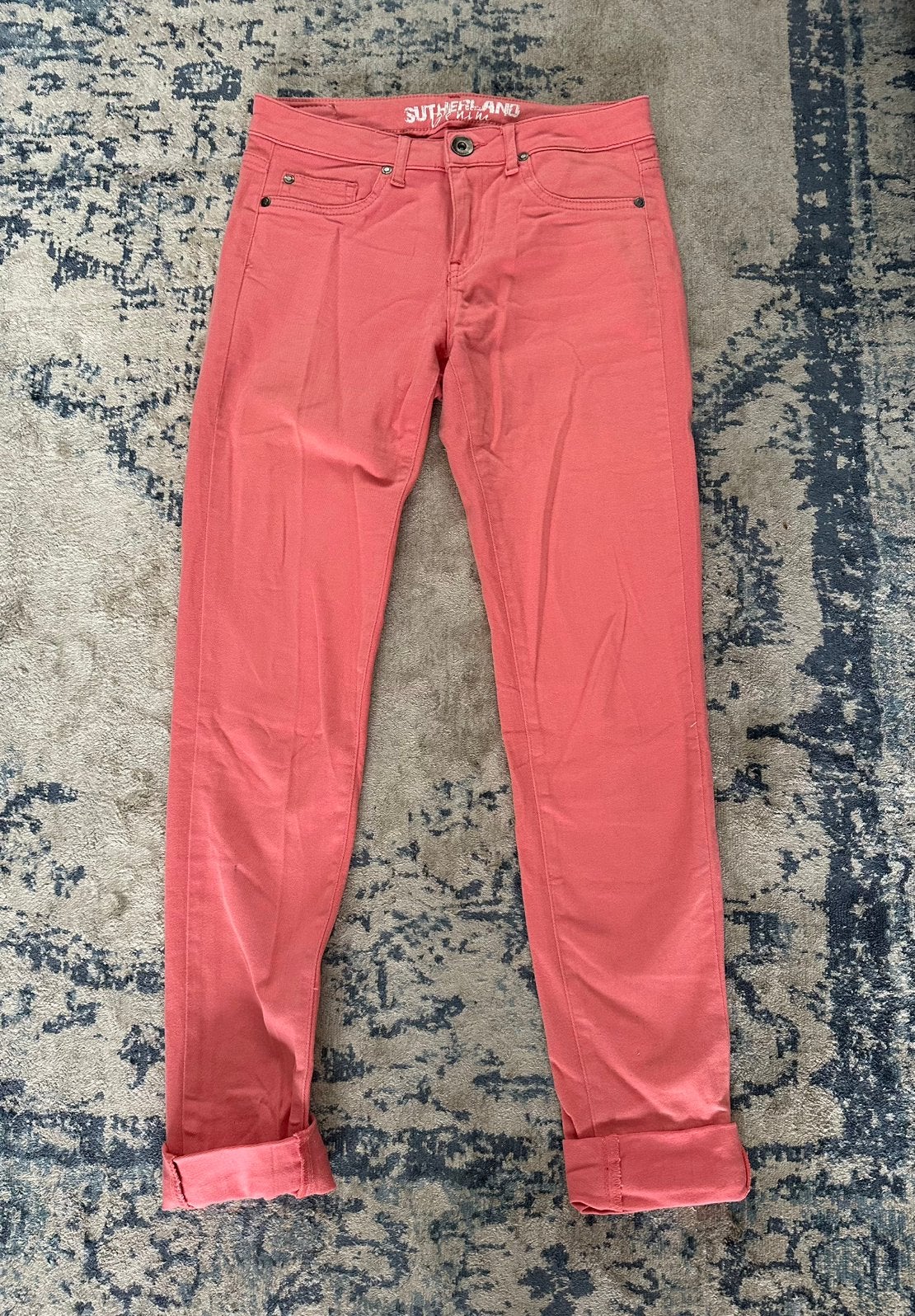 Nieuwe koraal roze skinny broek Sutherland maat XS, Nieuw, Ophalen of Verzenden, Roze, Maat 34 (XS) of kleiner