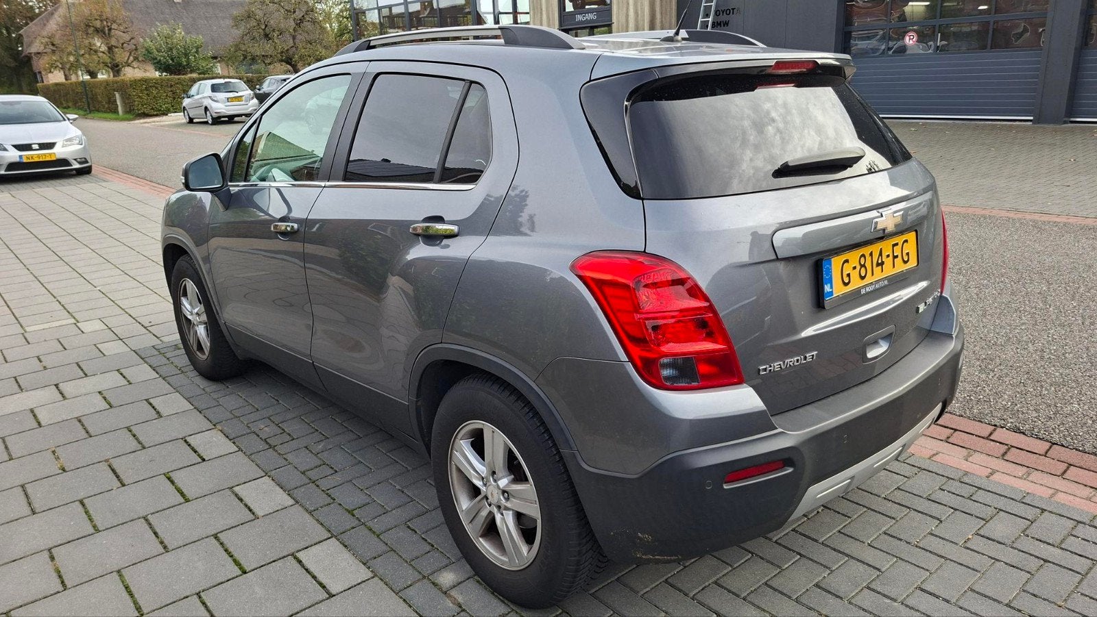 Chevrolet Trax 1.6 2WD 2013 Grijs lpg G3, Auto's, Voorwielaandrijving, 15 km/l, 4 cilinders, Leder en Stof