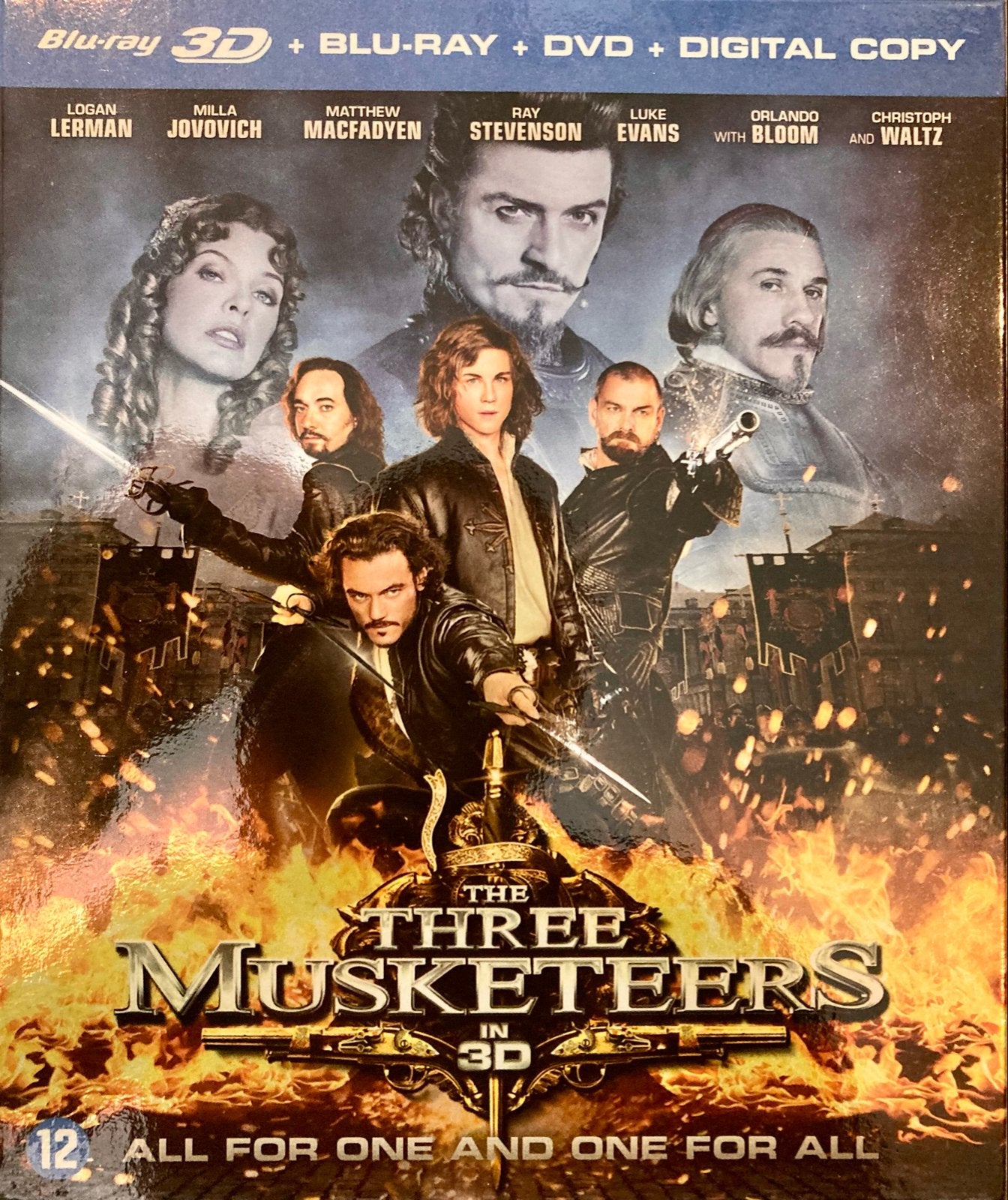 The Three Musketeers 3D/2D Blu-ray + DVD, Engels, Nederlands, Film, Ophalen of Verzenden