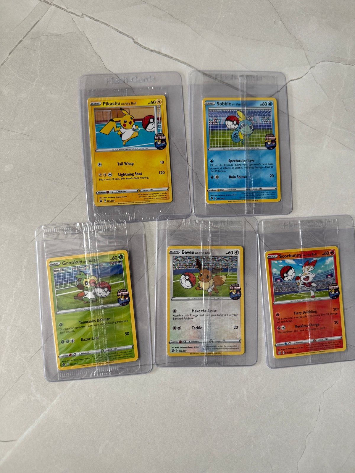 Futsal promo Pikachu, Sobble, Grookey, Eevee en Scorbunny, Ophalen of Verzenden, Nieuw