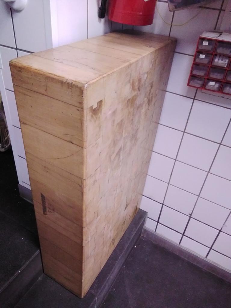 Slagers hakblok zonder onderstel, Ophalen, Rechthoekig, 50 tot 100 cm, Minder dan 50 cm