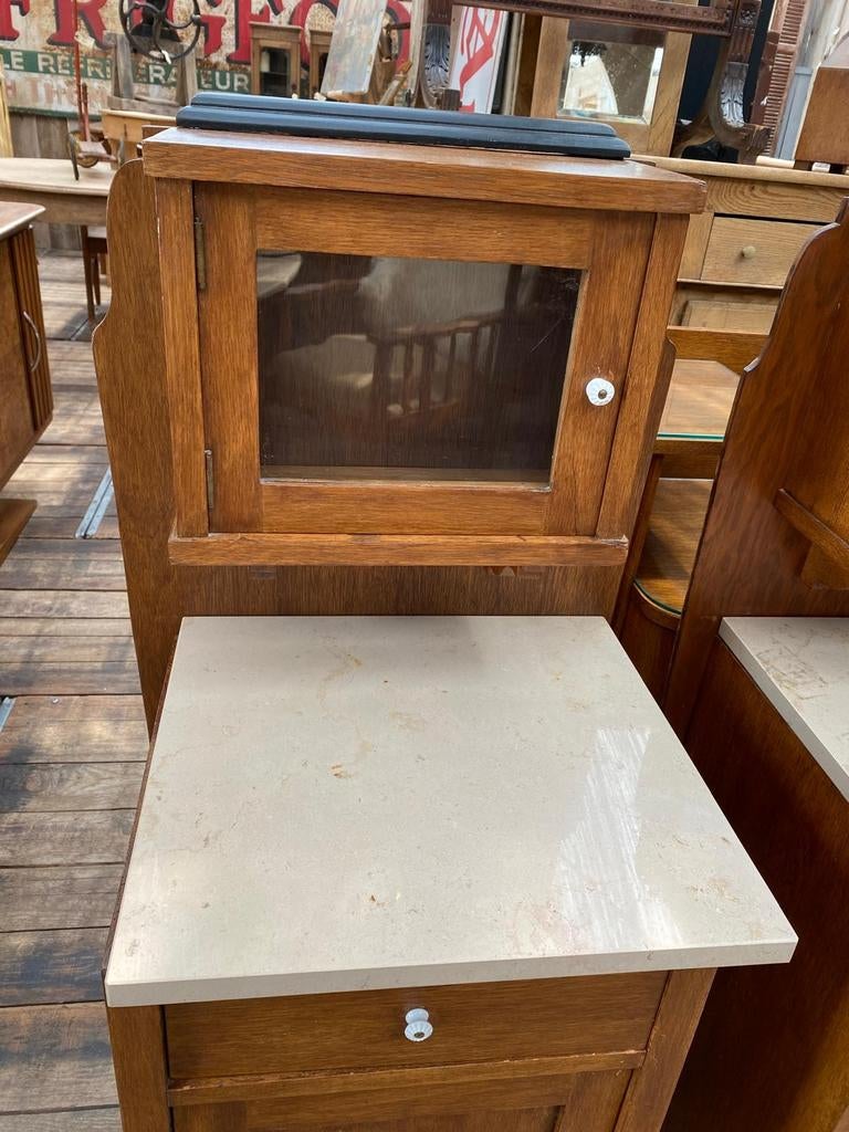 Twee vintage kastjes nachtkastjes, Huis en Inrichting, Slaapkamer | Nachtkastjes, Ophalen