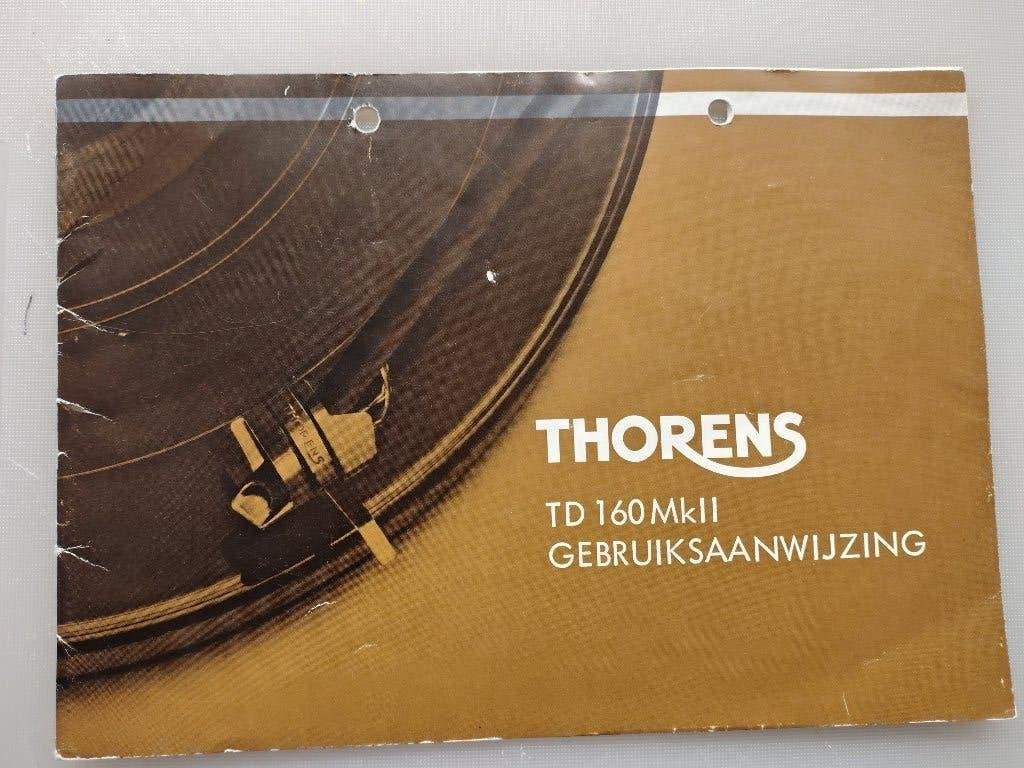 Thorens TD-160mkII handleiding, Verzenden, Gebruikt, Platenspeler-onderdeel, Thorens