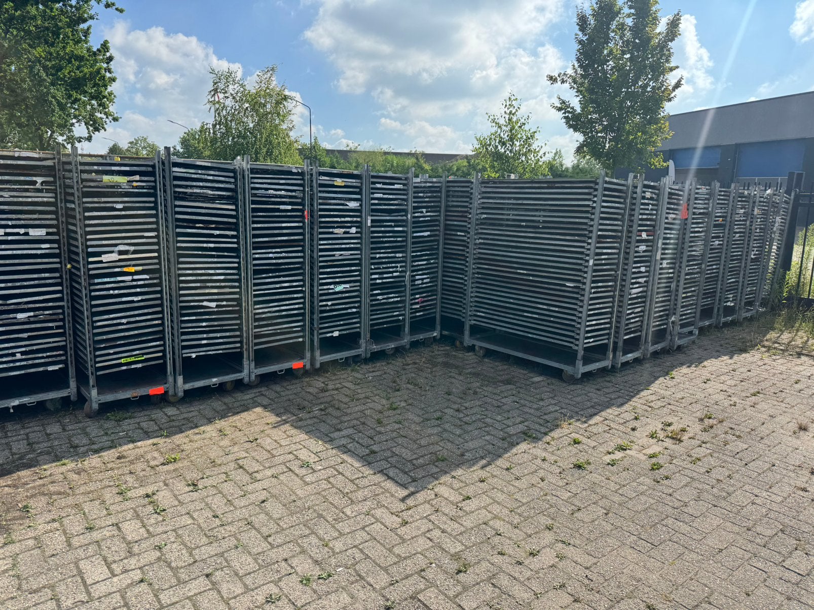 Te koop gebruikte deense karren plaat cc plaat, 100 liter of meer, Ophalen, Zo goed als nieuw, Transportkar