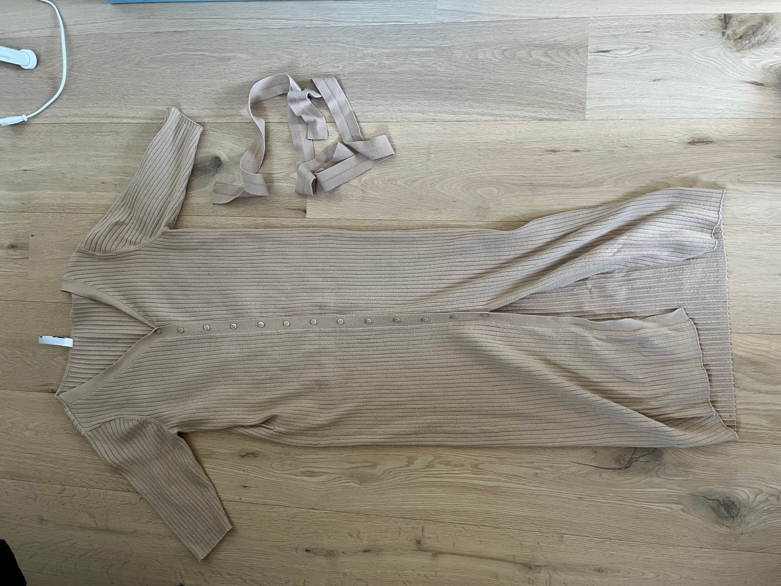Beige Jurk Lang maat S, Kleding | Dames, Beige, Ophalen of Verzenden, Zo goed als nieuw, Maat 36 (S)
