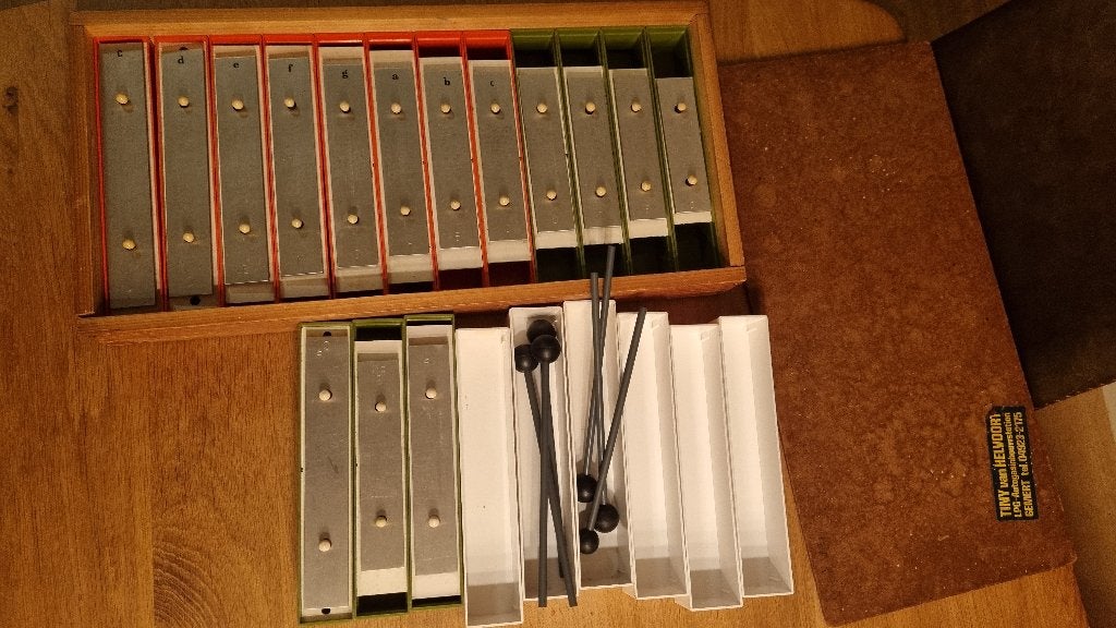 Vintage GB Holland Chromatische Metallofoon / Klankstaven, Muziek en Instrumenten, Ophalen, Zo goed als nieuw, Melodische percussie