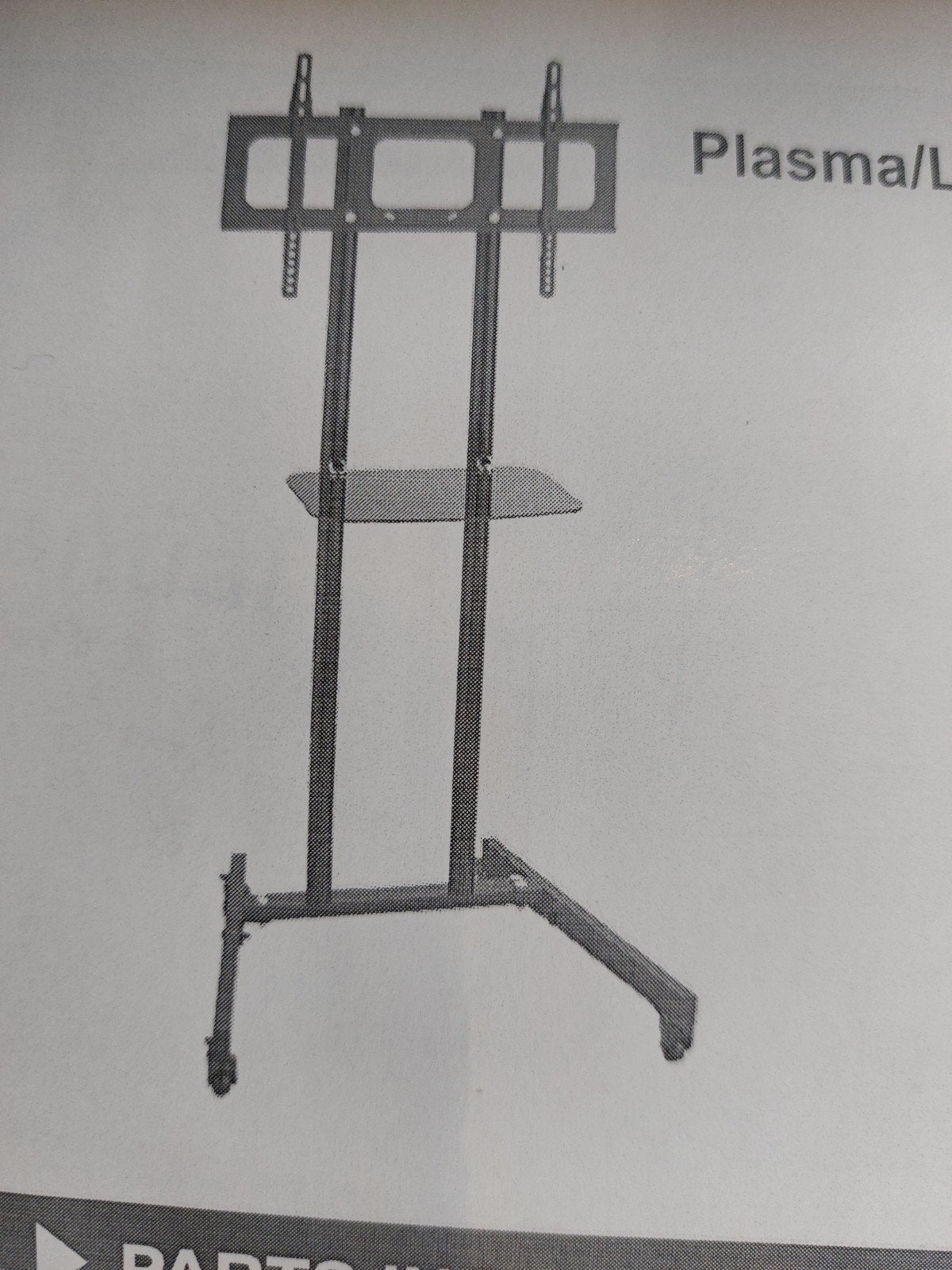 TV stand op wielen met beugel nieuw makkelijk te verplaatsen, Ophalen, ., Nieuw, .