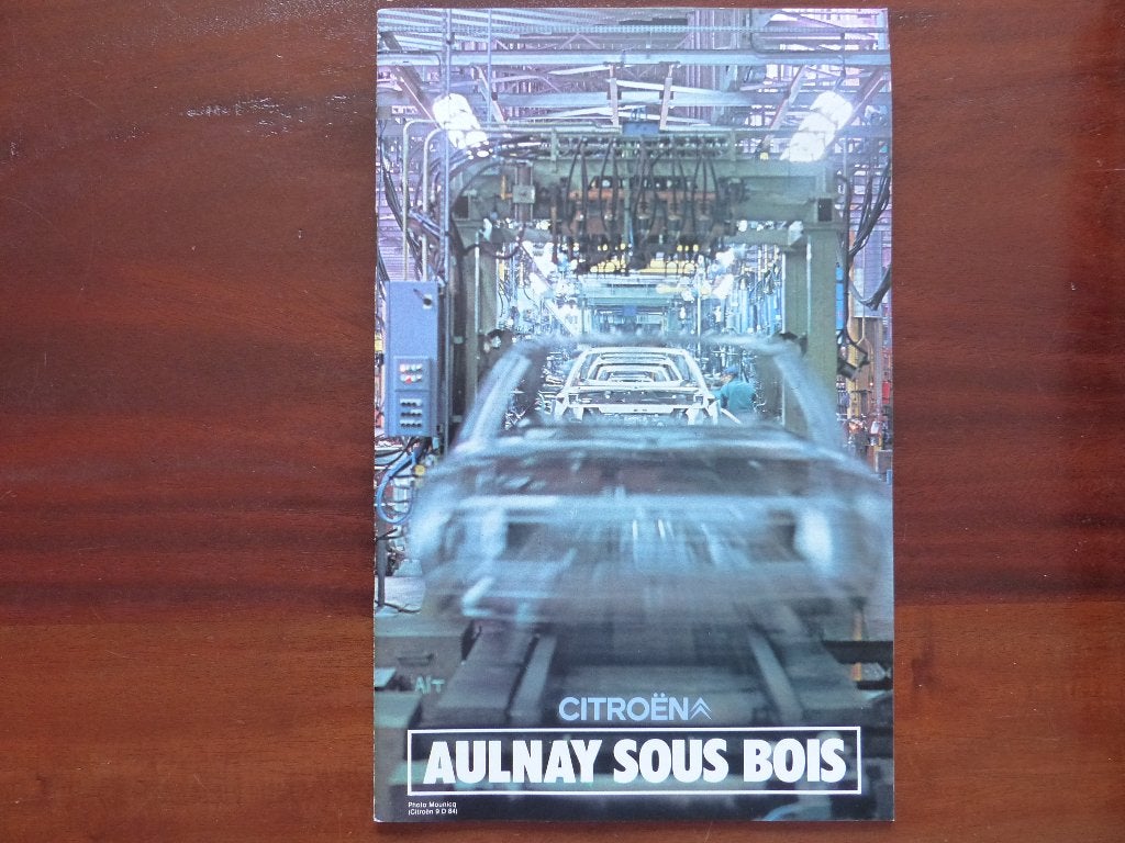 Citroën CX brochure Aulnay sous Bois fabriek  1984, Verzenden, Zo goed als nieuw, Citroën