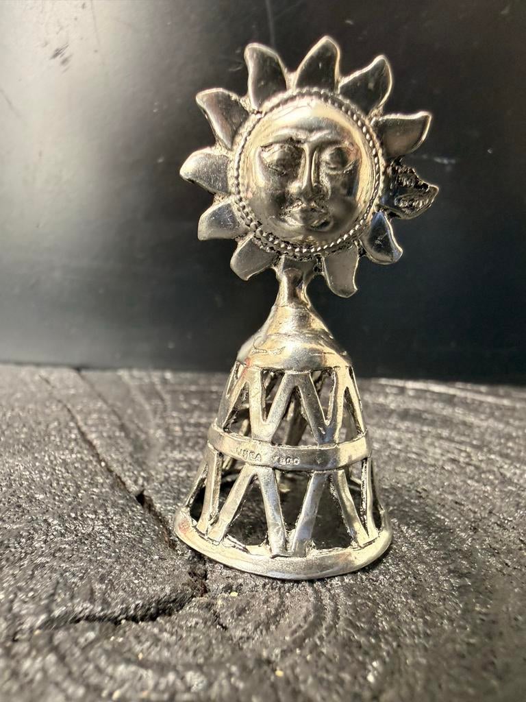 Zilver belletje met zon, Verzenden, Zilver