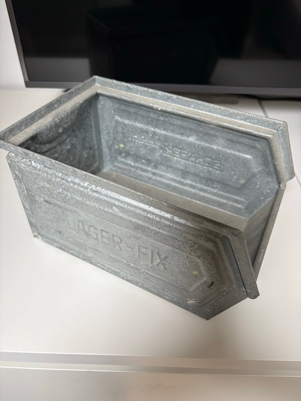 Vintage Lager-Fix Zinken Opbergbakken (4 stuks), Ophalen