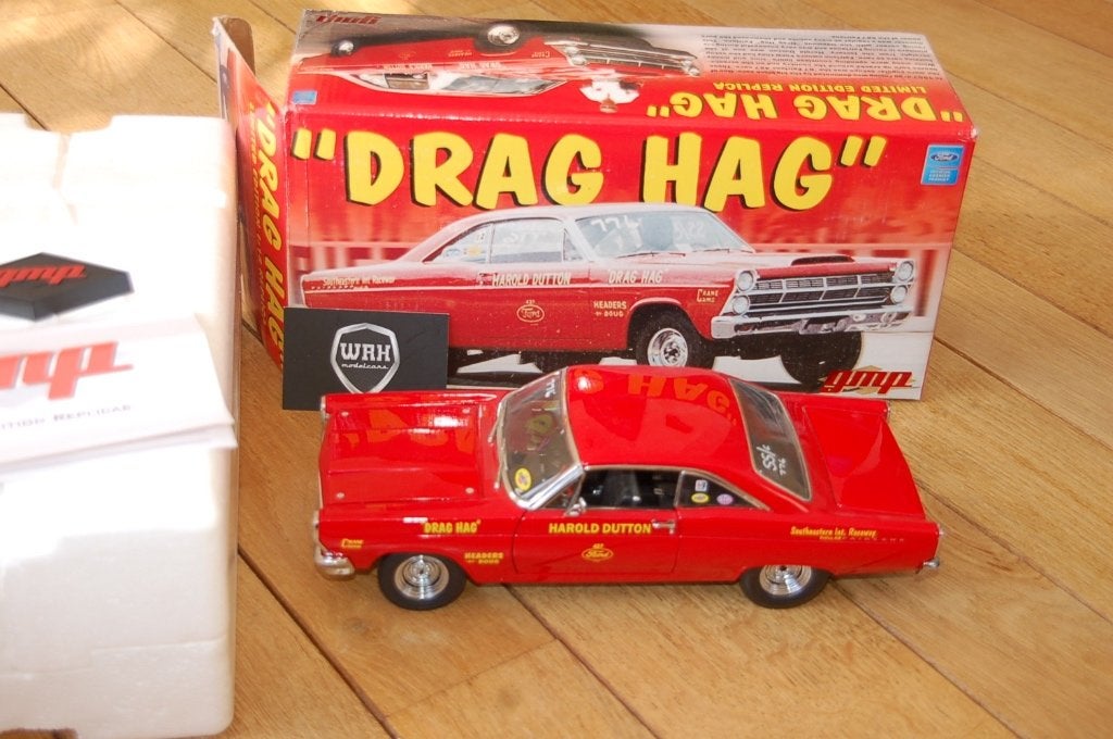 1:18 FORD FAIRLANE DRAG HAG red GMP diecast WRH, Verzenden, Zo goed als nieuw, Auto, Overige merken