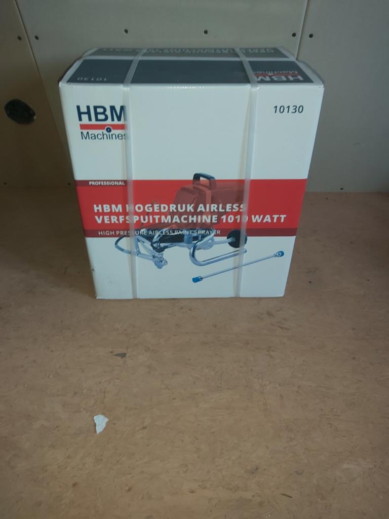 HBM Hogedruk Airless Verfspuitmachine 1010W Nieuw, Ophalen of Verzenden
