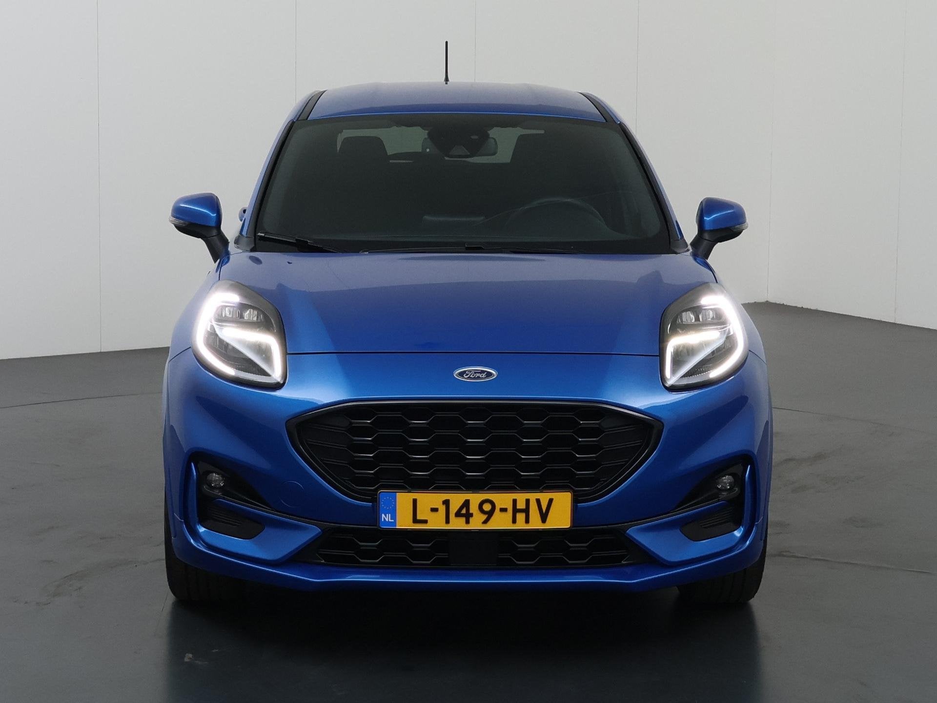 Ford Puma 1.0 EcoBoost Hybrid ST-Line X | Trekhaak Afneembaa, Auto's, Voorwielaandrijving, Automatische klimaatregeling, Blauw