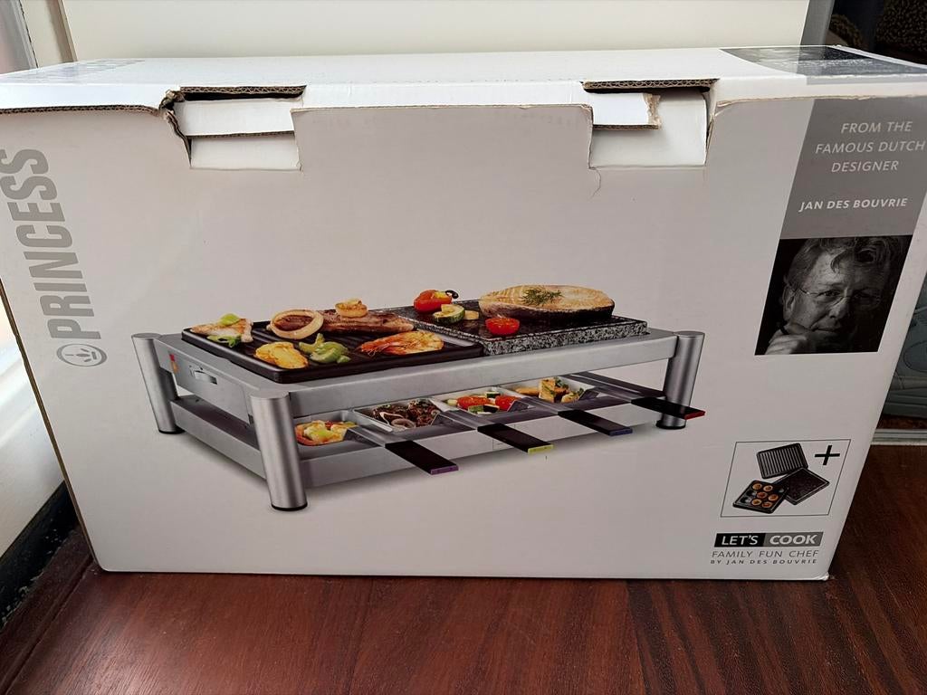 Princess Family Fun Chef Gourmetstel, Witgoed en Apparatuur, Gourmetstellen, Ophalen, Nieuw, 4 t/m 7 personen