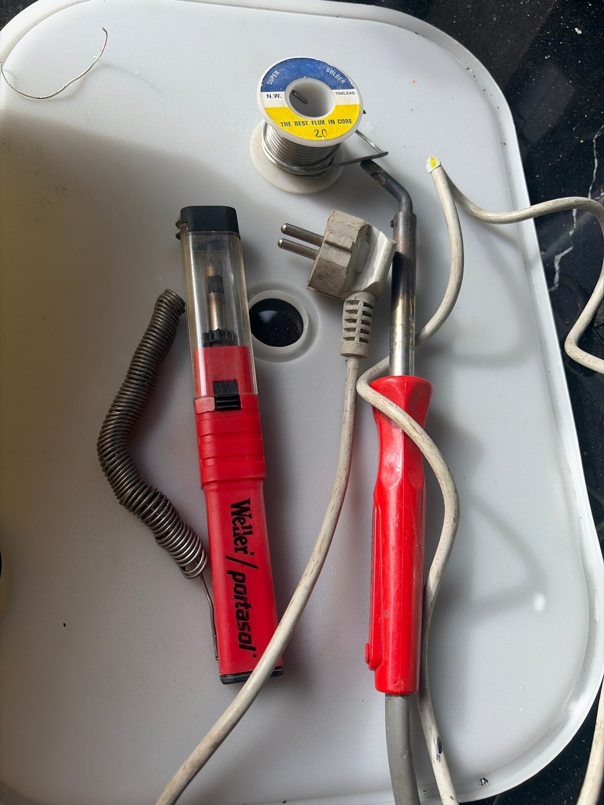 Weller Soldeerbouten Set: Weller 40 en Portasol, Ophalen of Verzenden, Gebruikt, Minder dan 150 ampère, Overige typen