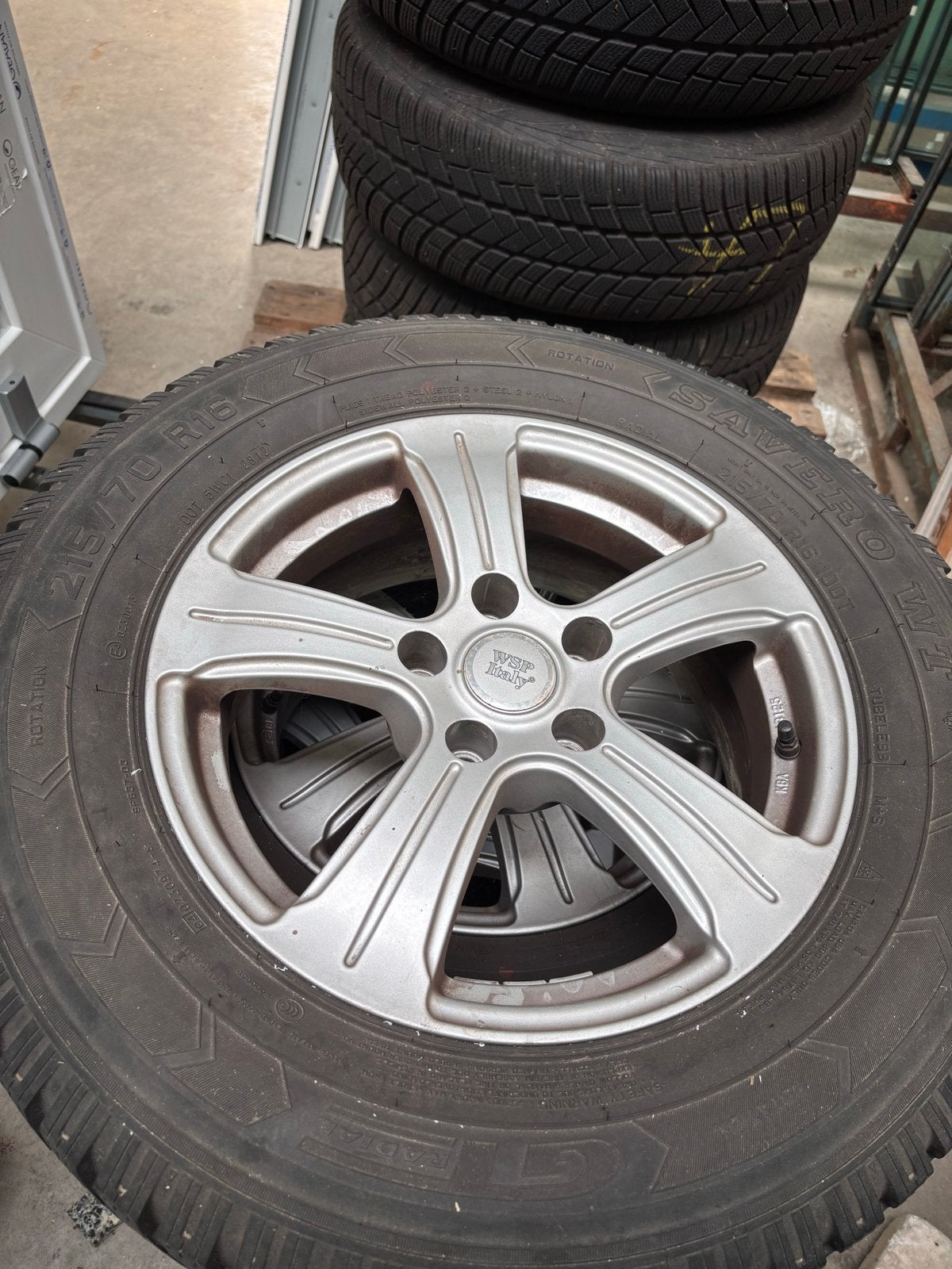 WSP Italy 215/70 R16 Winterbanden met Velgen, 16 inch, Banden en Velgen, Personenwagen, Gebruikt
