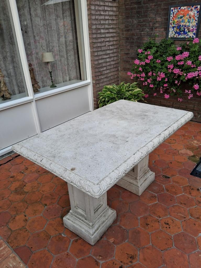 Tuintafel, Tuin en Terras, Ophalen, Gebruikt, Rechthoekig, Overige materialen