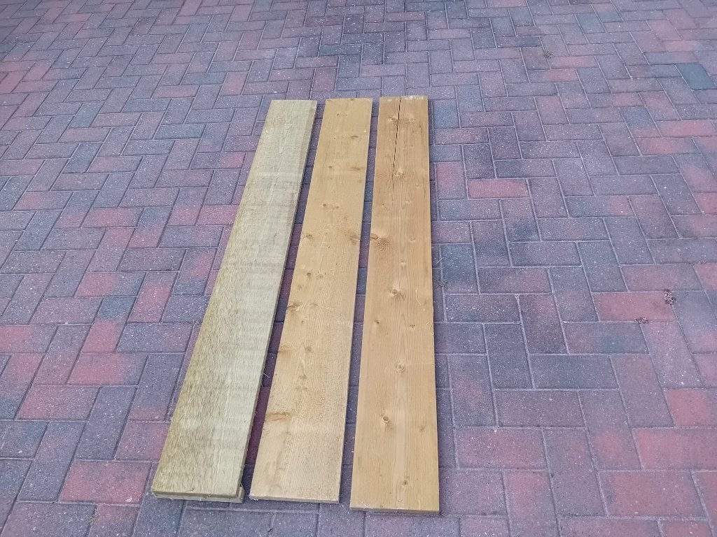 Te koop 3 houten planken., Ophalen, Zo goed als nieuw, Plank, 50 mm of meer
