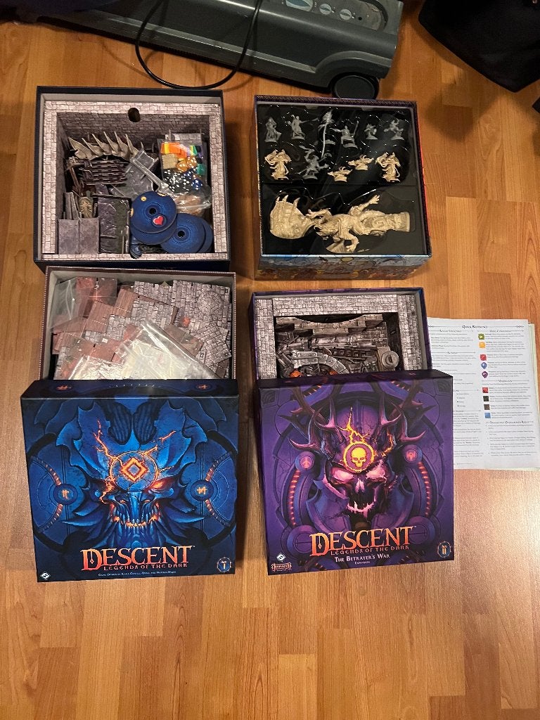 Descent legends of the Dark Act 1 & 2, Een of twee spelers, Ophalen, Gebruikt, Fantasy Flight Games