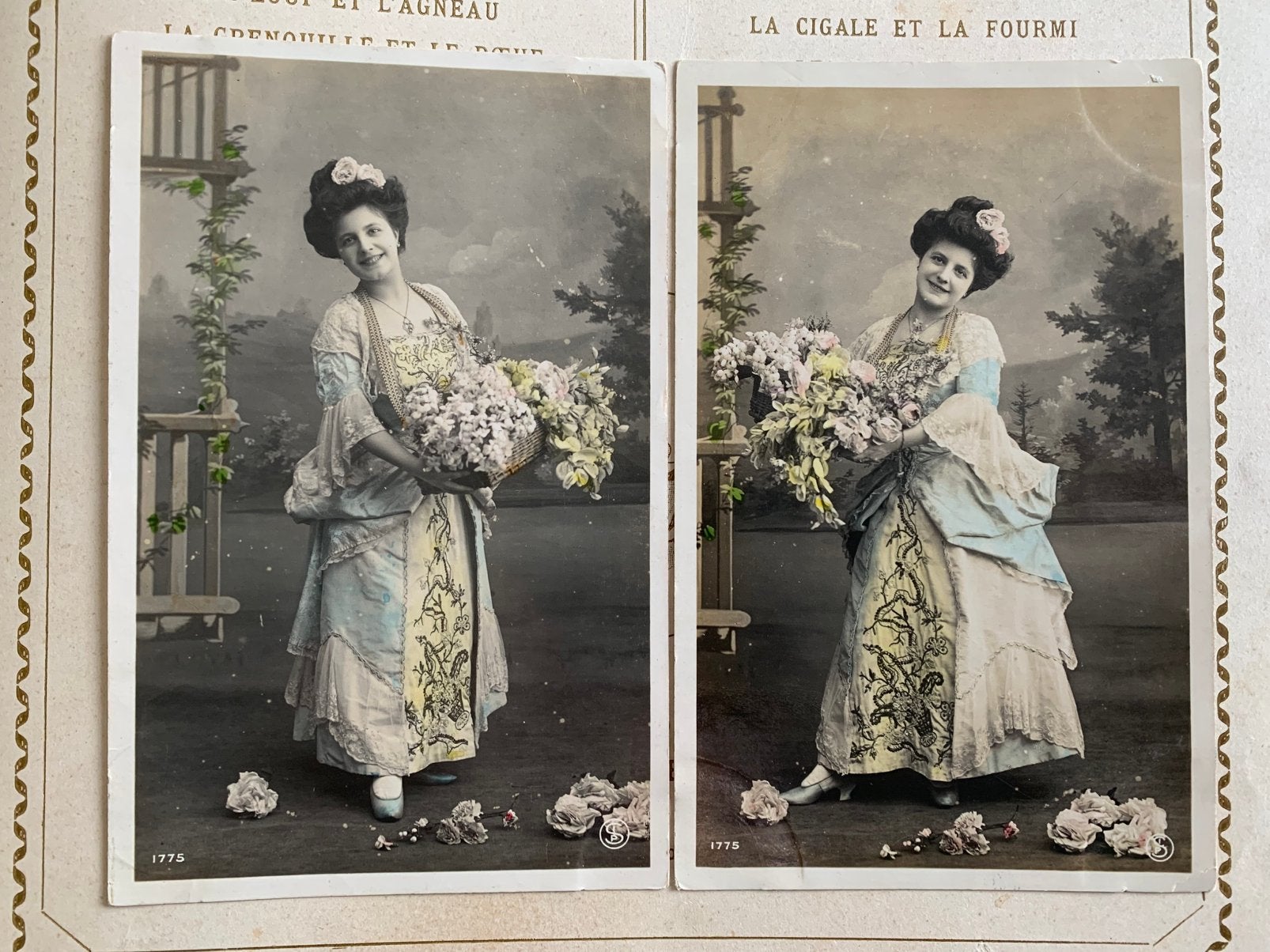 1907 Dame met bloemenmand (FF), Ophalen of Verzenden, Voor 1920, Gelopen, Overige thema's