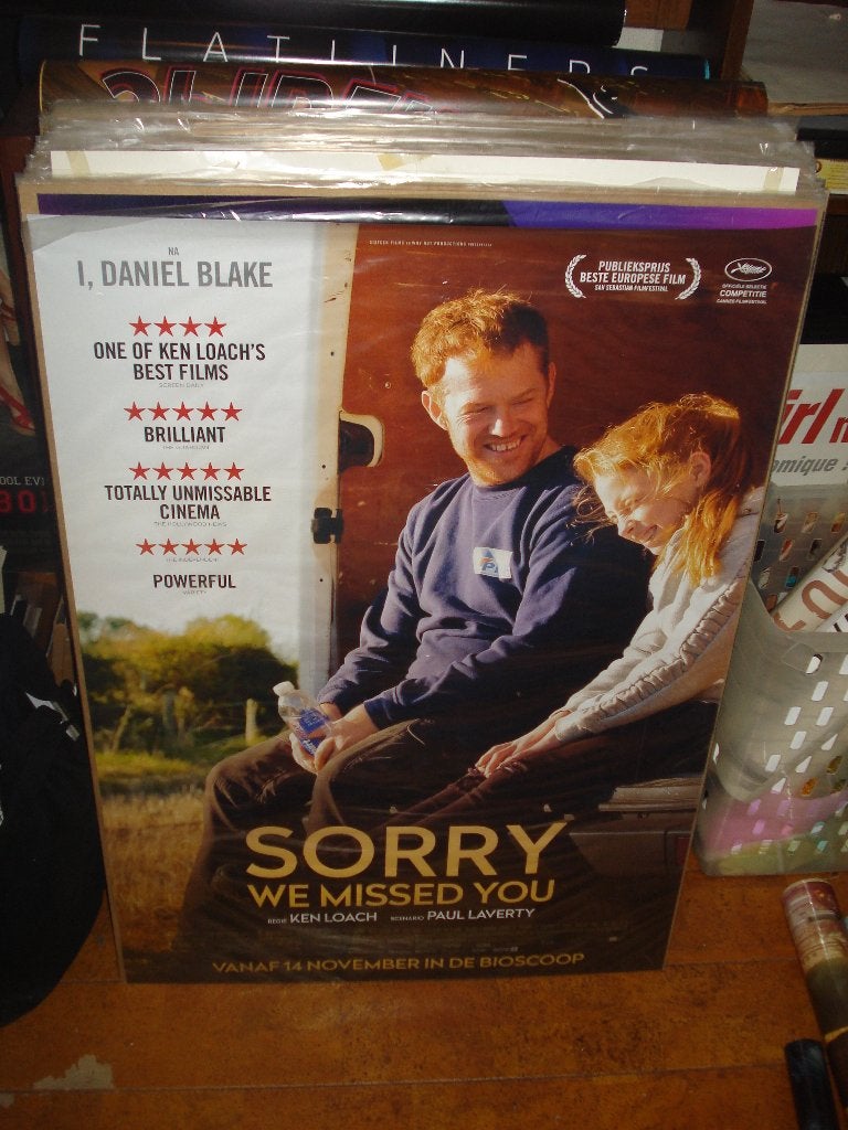 Sorry we missed you Filmposter, Ophalen, Zo goed als nieuw, A1 t/m A3, Film en Tv