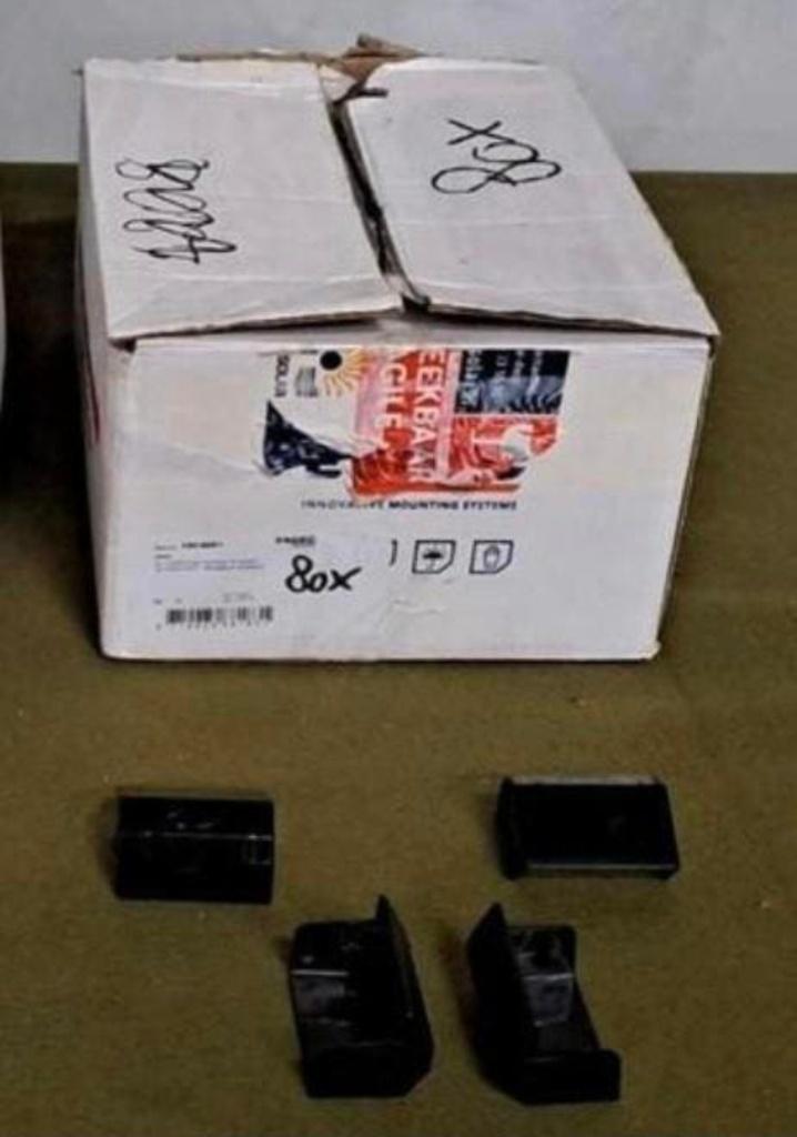 80 x van der Valk kunststof afdekkapje eindklem zwart, Ophalen, Nieuw, 50 tot 100 mm, Overige typen
