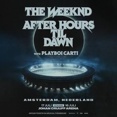 2 tickets voor The Weeknd Amsterdam 16 juli, Tickets en Kaartjes, Twee personen