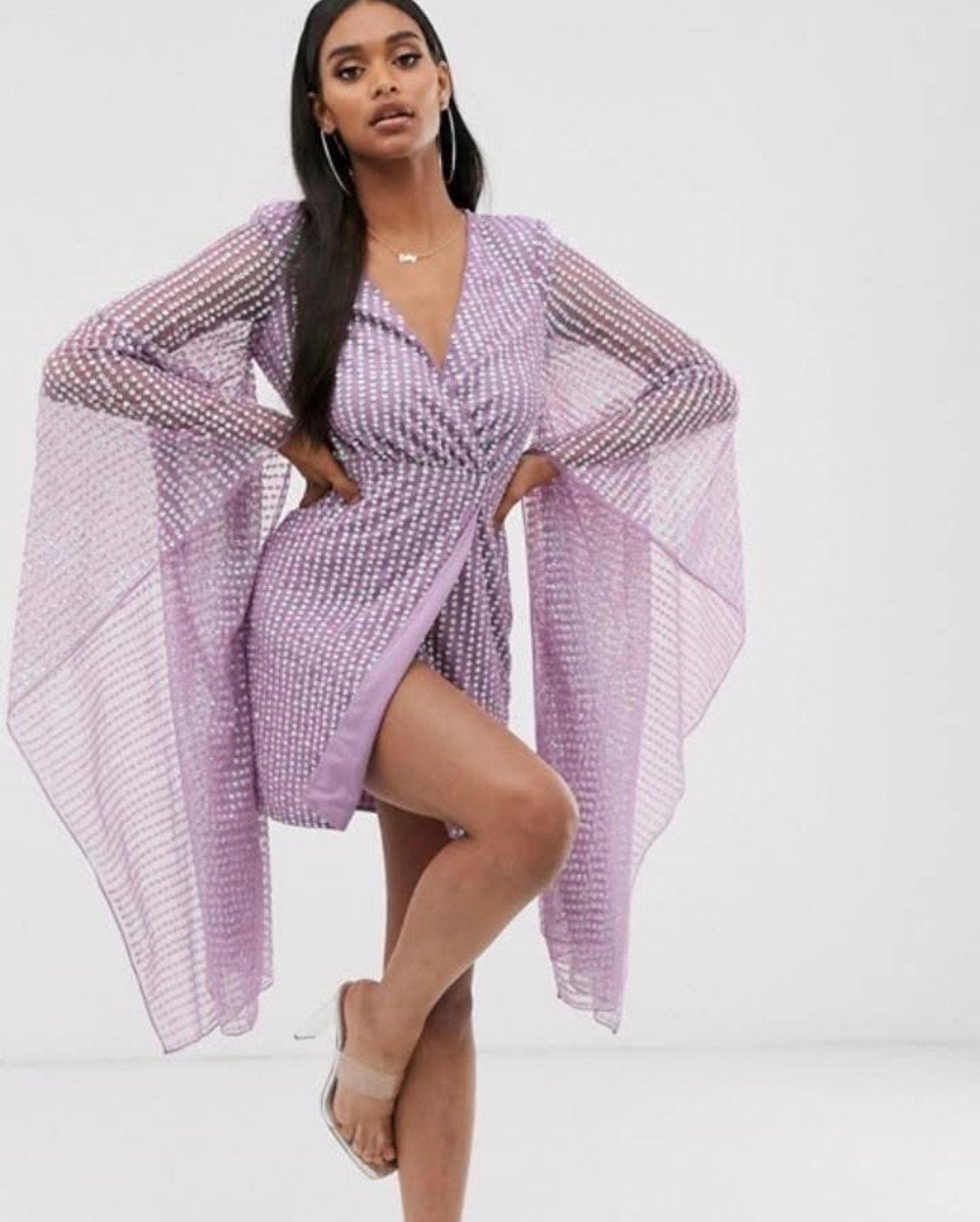 Galajurk avondjurk cocktailjurk feestjurk maat 34, Ophalen of Verzenden, Zo goed als nieuw, Maat 34 (XS) of kleiner, Paars
