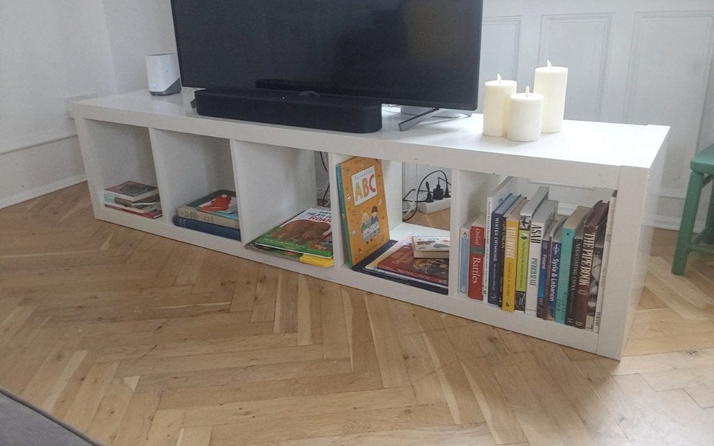5 vakken Kallax expedit open kast vakkenkast 5x1 wit, Ophalen, Gebruikt, 150 tot 200 cm, Minder dan 100 cm