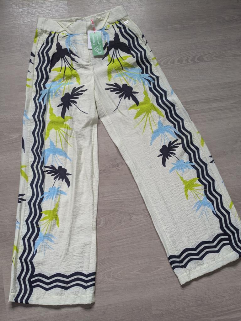 POM Amsterdam Broek met Tropische Print - Maat 36, POM Amsterdam, Overige kleuren, Nieuw, Ophalen of Verzenden