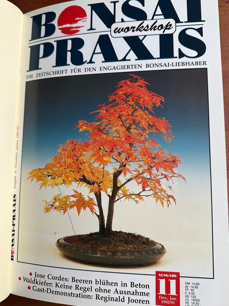 6 nummers Bonsai Praxis 1993 ingebonden, Ophalen of Verzenden, Gelezen, Wetenschap en Natuur