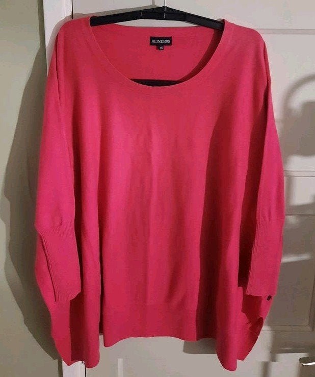 Reinders Loesje Knitwear Trui Fuchsia Vleermuis One Size, Reinders, Maat 42/44 (L), Ophalen of Verzenden, Zo goed als nieuw