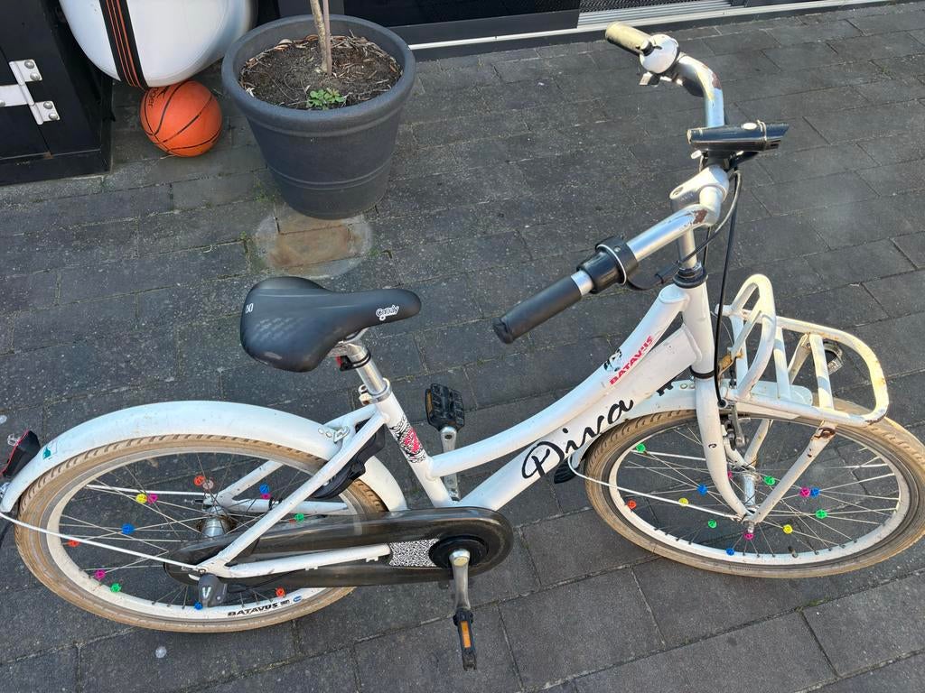 Batavus Diva 24 inch meisjesfiets, Ophalen, Gebruikt, Terugtraprem, 20 inch of meer
