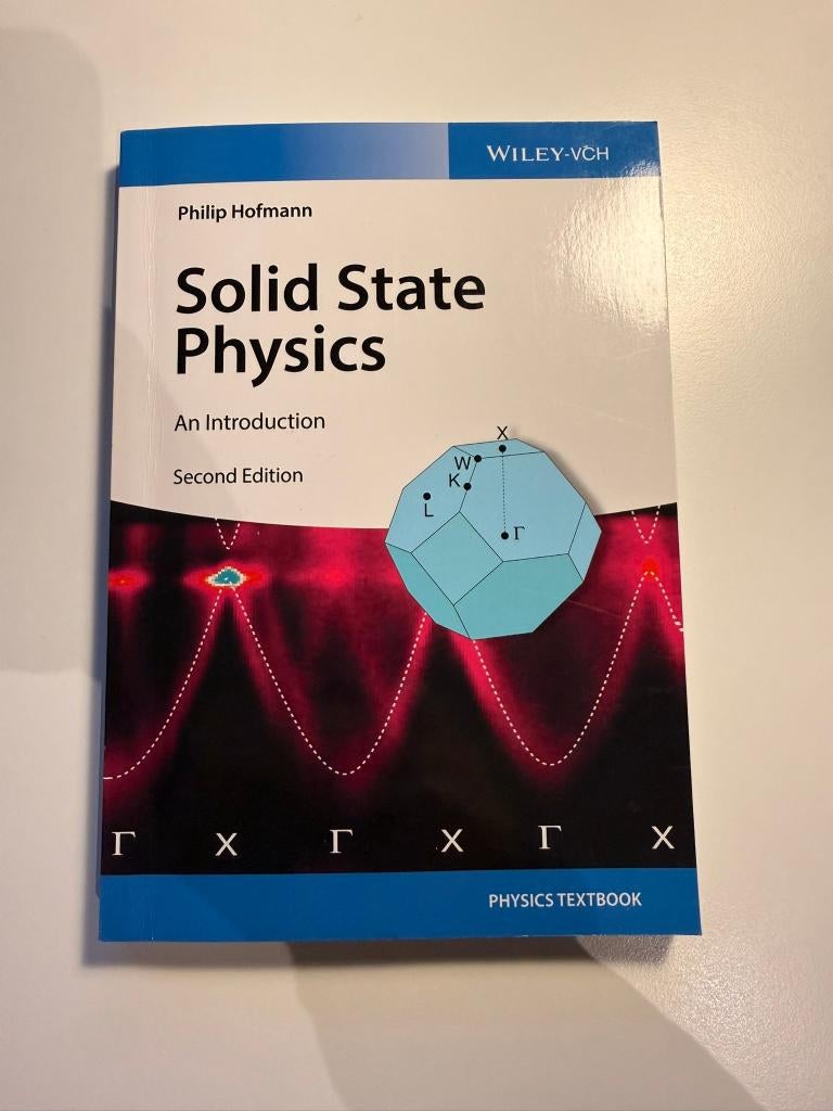 Solid State Physics - ISBN 9783527412822, Beta, Philip Hofmann, Ophalen of Verzenden, WO