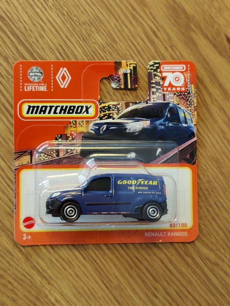 Matchbox Renault Kangoo Good Year BLAUW, Ophalen of Verzenden, Auto