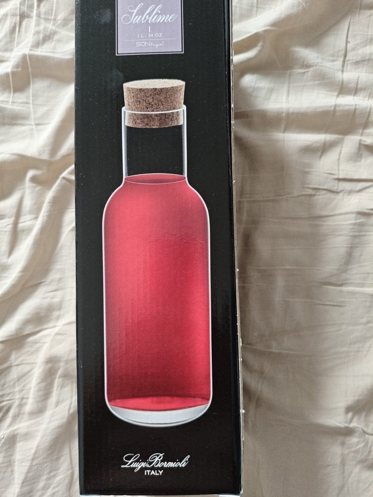 Luigi Bormioli Sublime Waterkaraf - Nieuw, Overige typen, Nieuw, Ophalen of Verzenden, Glas