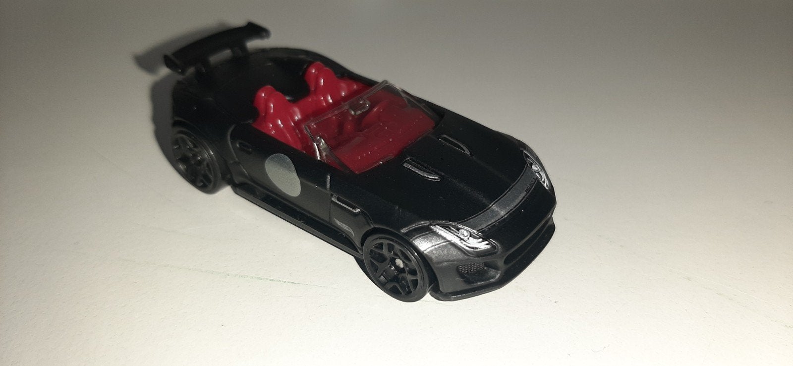 Hot Wheels Jaguar F-Type Project 7  Zwart met RoodInterieur, Ophalen of Verzenden, Zo goed als nieuw, Auto