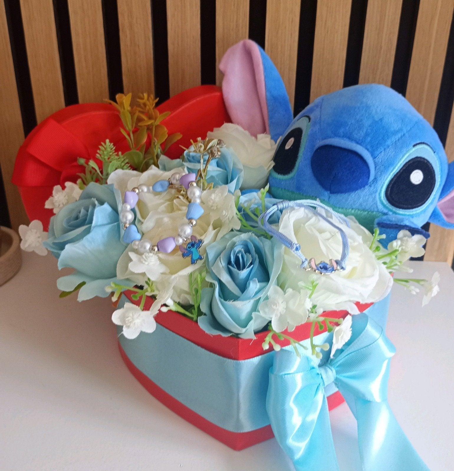 Luxe Hartvormige Stitch Flower Box, Ophalen of Verzenden, Nieuw, Versiering, Verjaardag