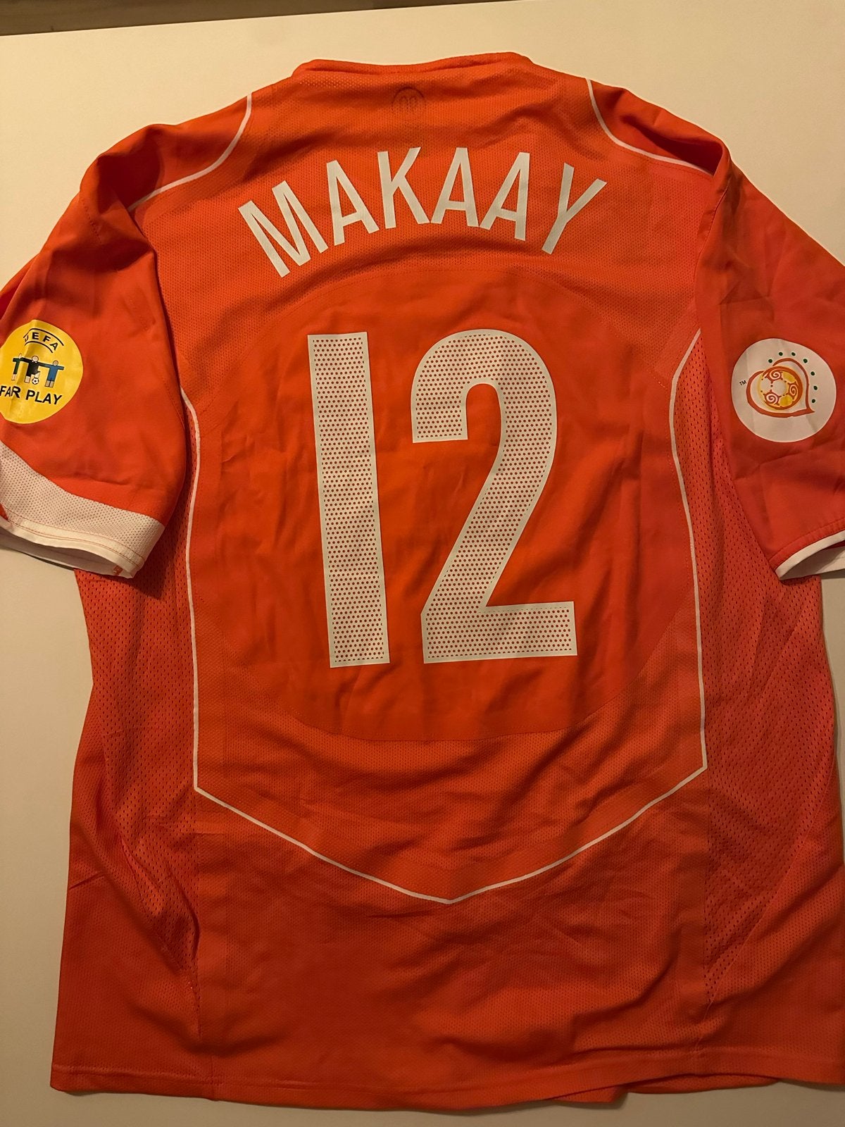 Player Issue Nederlands Elftal Oranje Nike KNVB Makaay 12, Maat 56/58 (XL), Oranje, Ophalen of Verzenden, Zo goed als nieuw